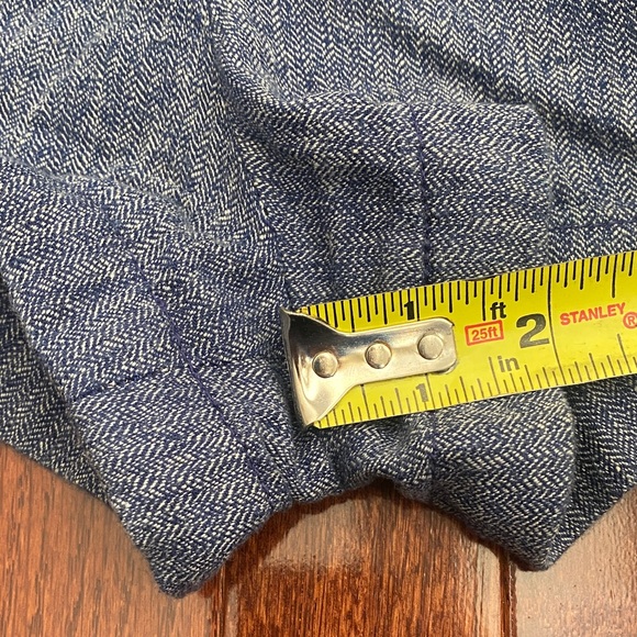 7 For All Mankind Blue High Waist Women's Shorts - Picture 7 of 9